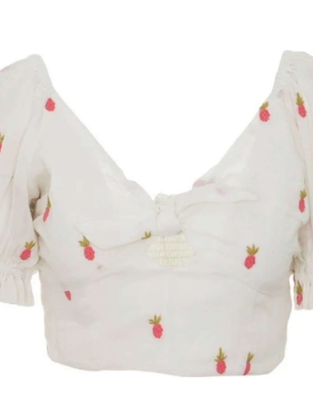 Free People Crop Top in Ivory